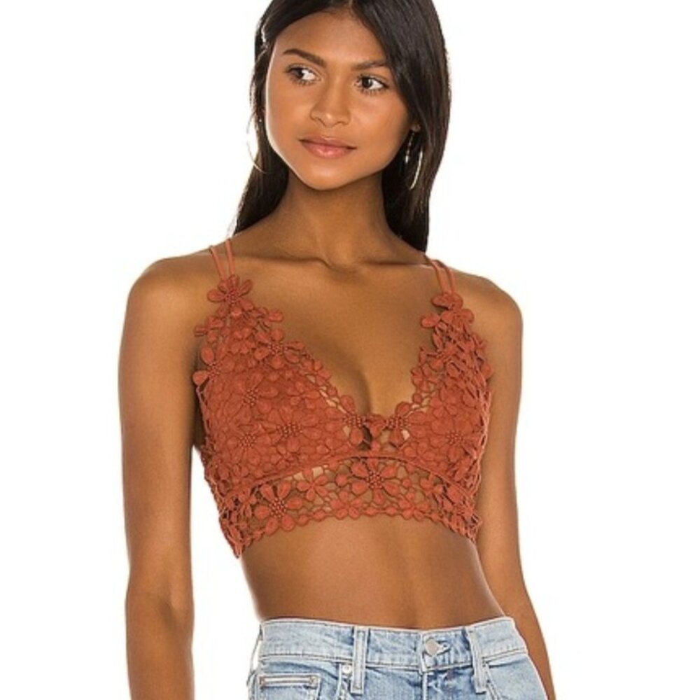 NWT Free People Miss Dazie Bralette Bra Coconut Shell Sz S